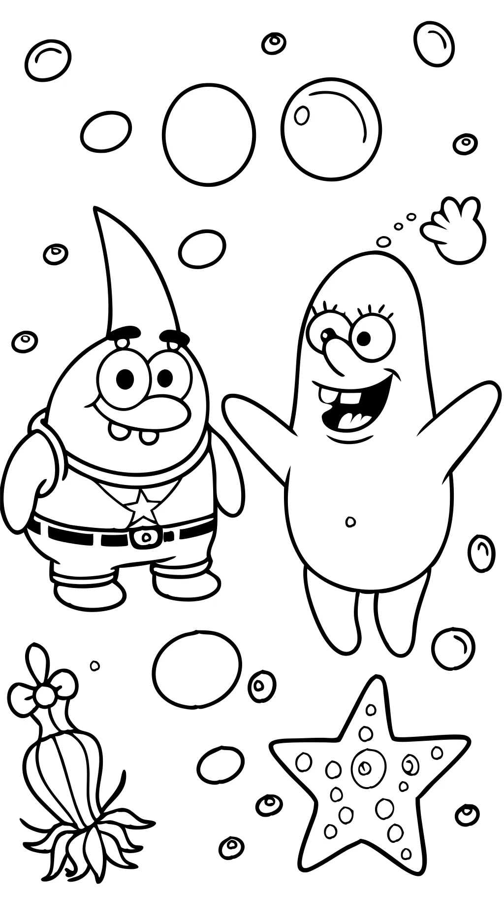 sponge bob and patrick coloring pages